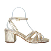 SANDALIA SALTO BLOCO DOURADA SNAKE S 20001 0807 0002 SCHUTZ - Vintedoisk